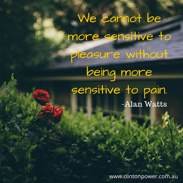 sensitive to pleasure