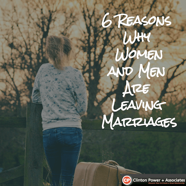 Leave why marriages women Why Women