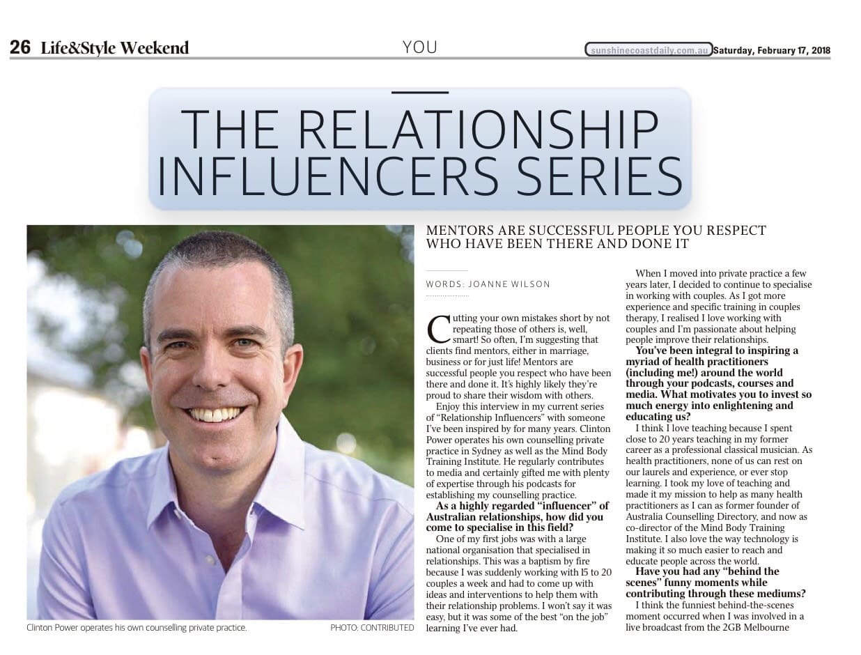 Sunshine Coast Daily 1 - The Relationship Influencer Series