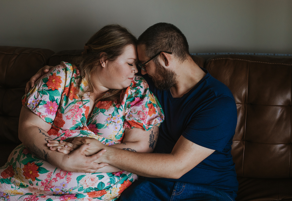 couple embracing